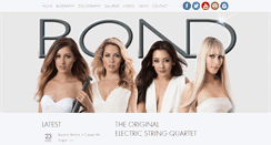 Desktop Screenshot of bondquartet.com