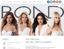 Tablet Screenshot of bondquartet.com